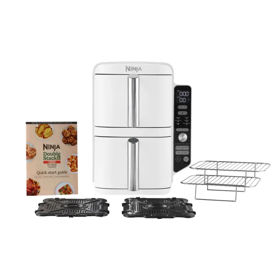 Ninja Air Fryer SL400EUWH double stack XL 2 lådor 9,5 L, Vit