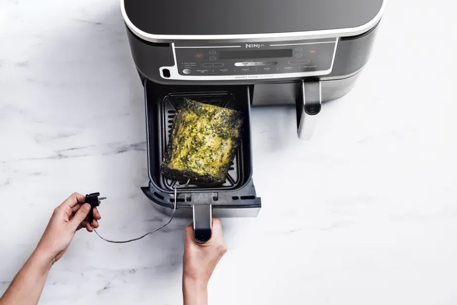 Ninja Foodi Max AF451 Airfryer Dual Zone m termometer 9,5 L, Svart
