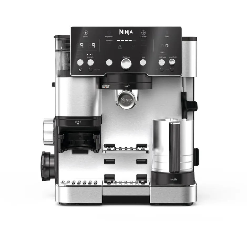 Ninja Luxe™ café essential 2-i-1 espressomaskin, Stainless steel