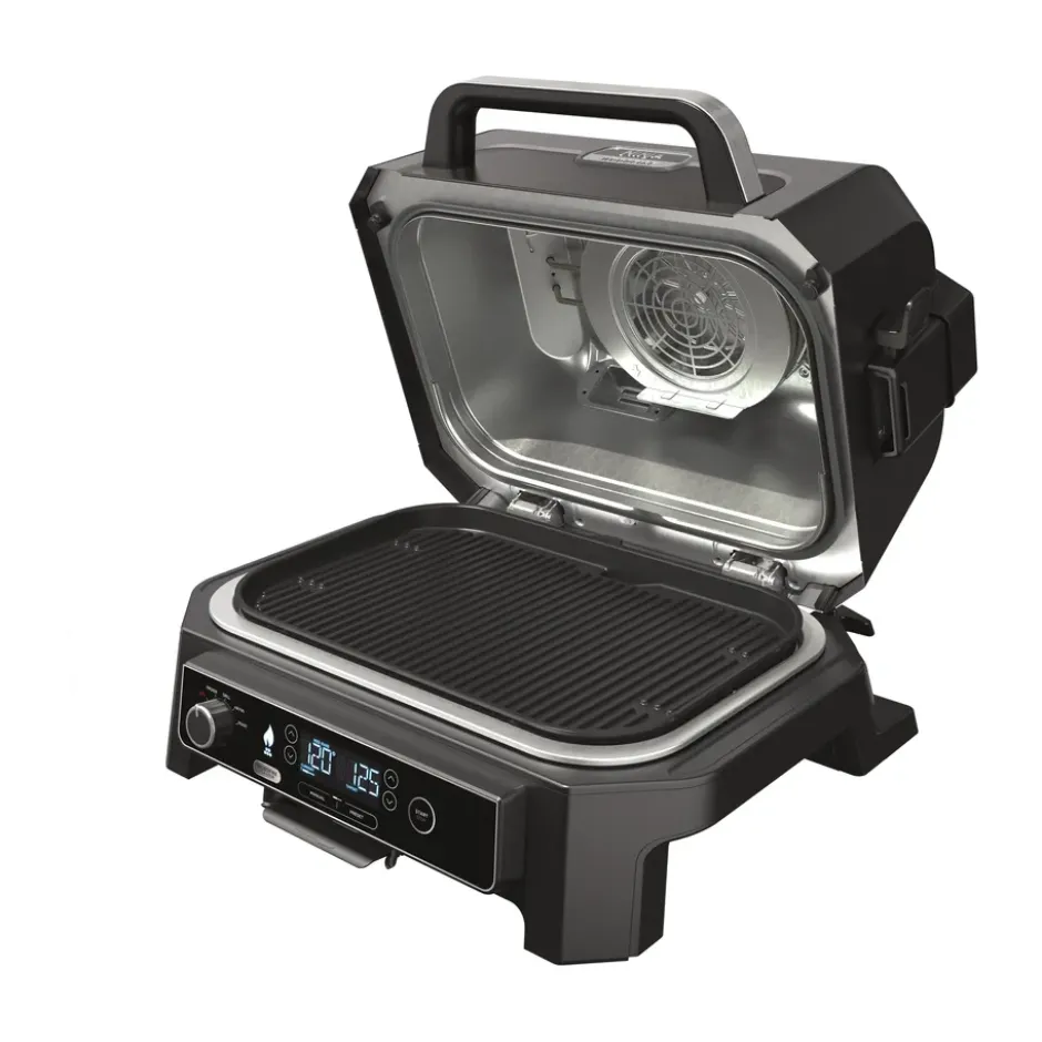 Ninja Woodfire elektrisk grill OG850EU smart cook system, Svart