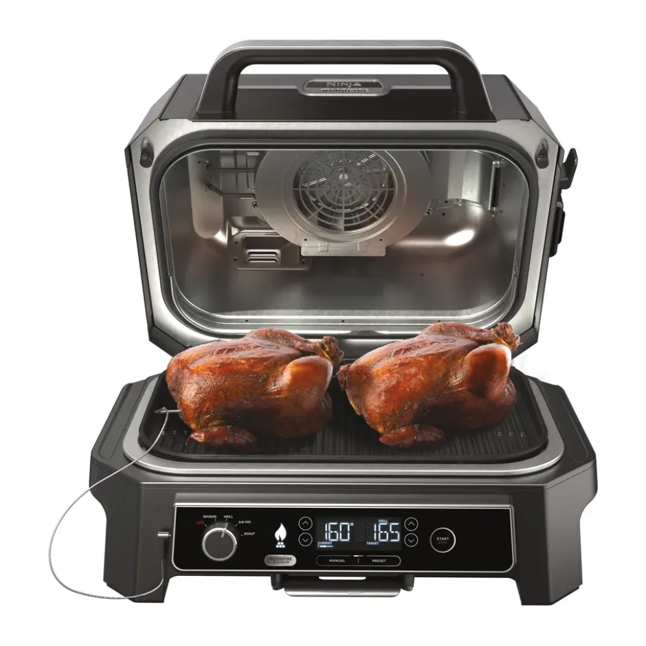 Ninja Woodfire elektrisk grill OG850EU smart cook system, Svart