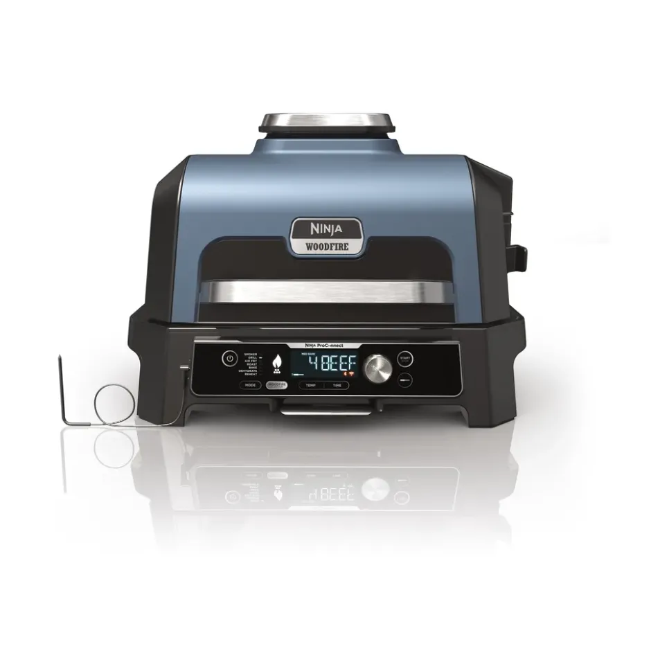 Ninja Woodfire elektrisk grill OG901EU pro connect xl, Svart