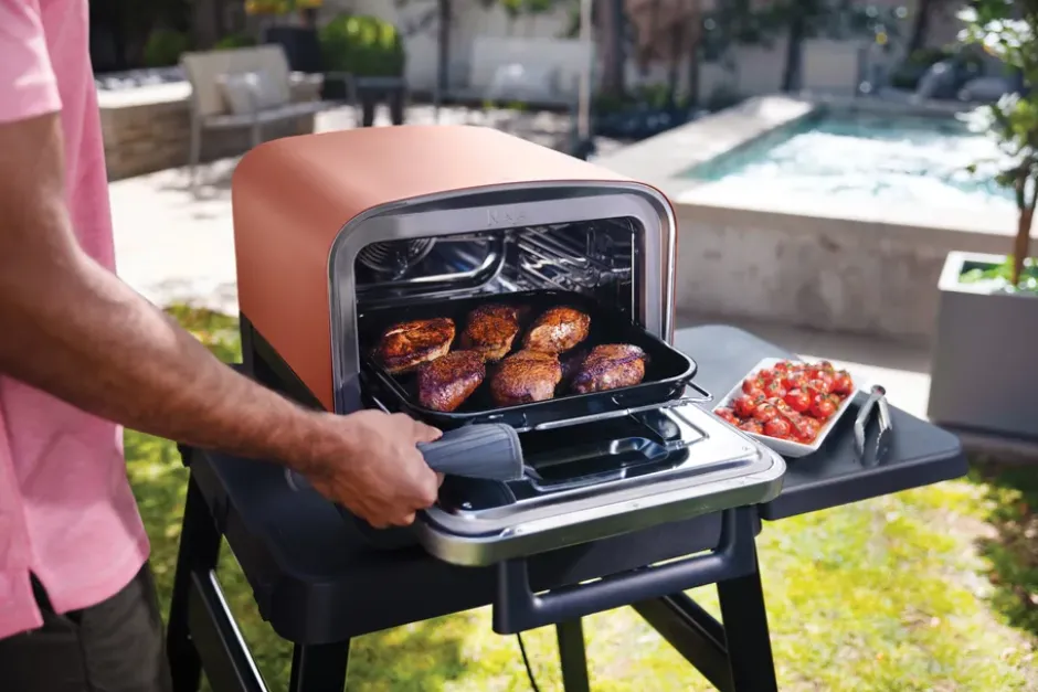 Ninja Woodfire elektrisk ugn- och smoker OO101EU, Brun