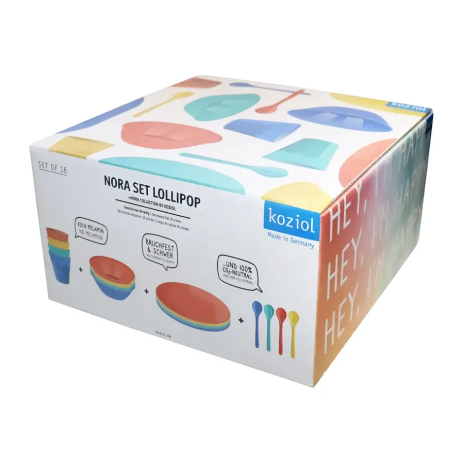Nora Lollipop servisset 16 delar, Multi