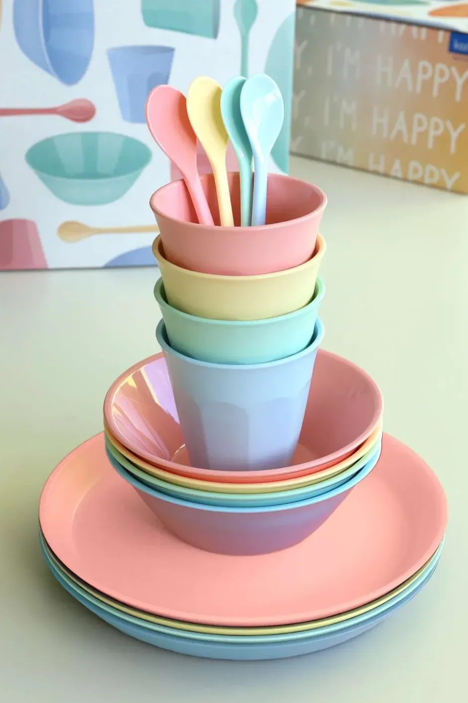 Nora Macarons servisset 16 delar, Multi