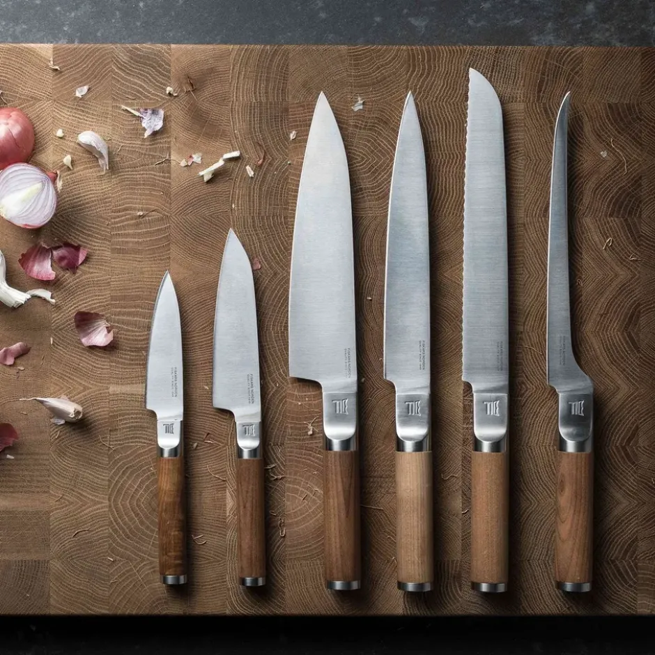 Norden kockkniv + grönsakskniv knivset 2 delar, Rostfritt stål-björk