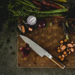 Norden kockkniv + grönsakskniv knivset 2 delar, Rostfritt stål-björk