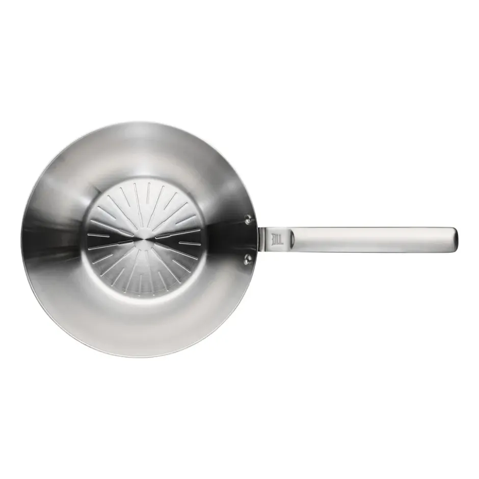 Norden Steel wokpanna rostfritt stål obelagd, Ø28 cm