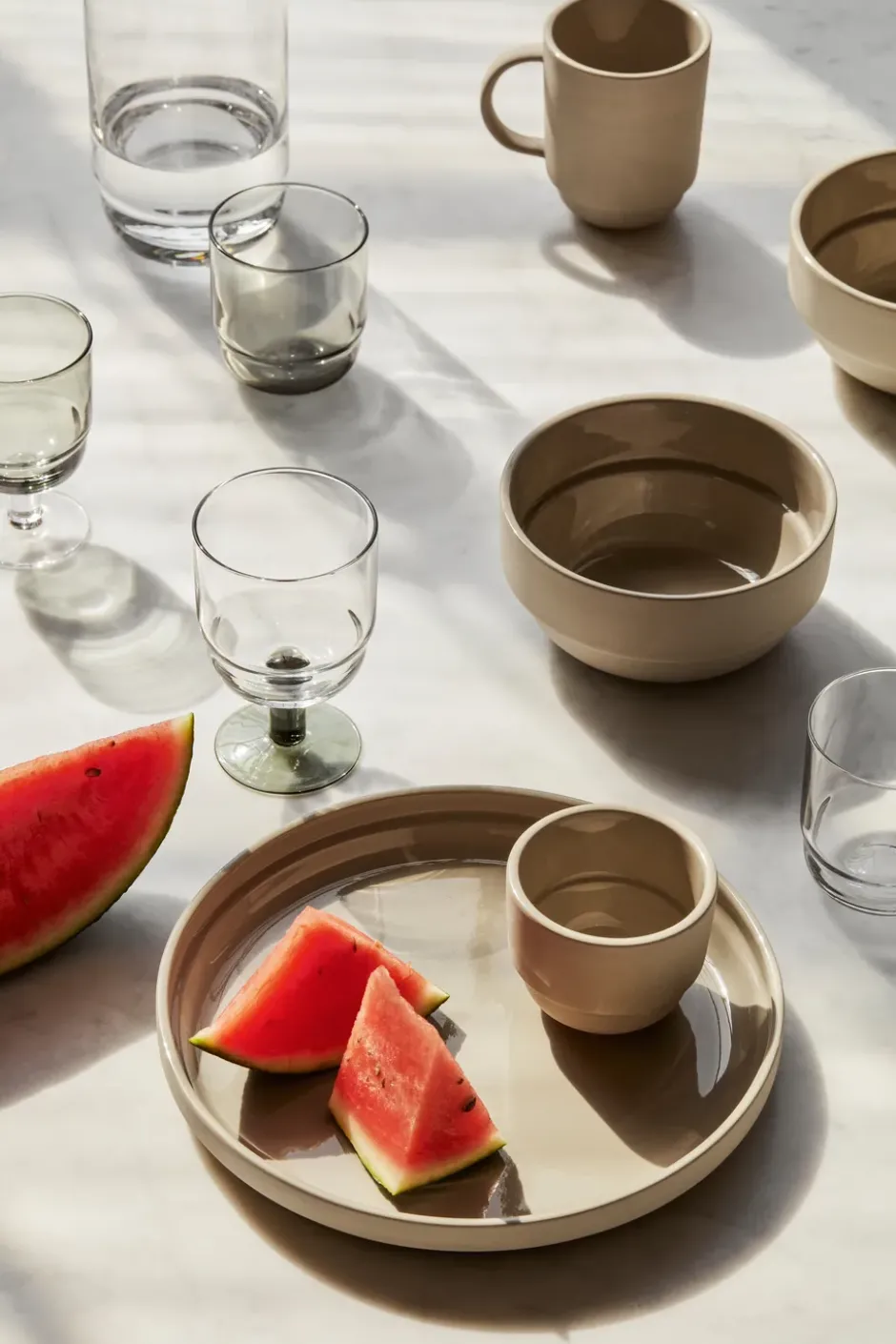 Nordic Bistro mattallrik Ø26 cm, Raw beige