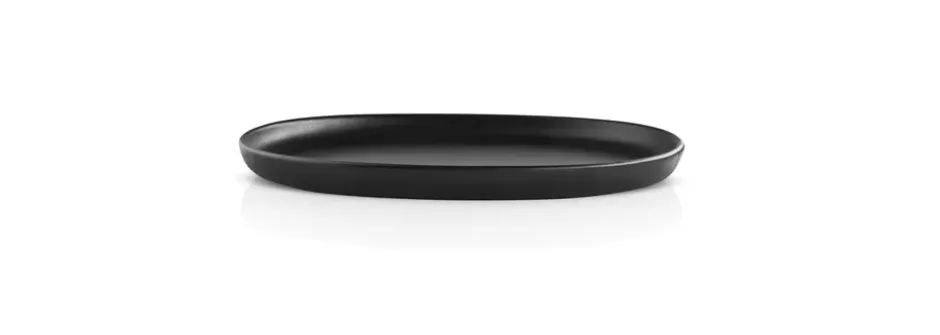 Nordic kitchen oval tallrik 18,5x26 cm, Svart