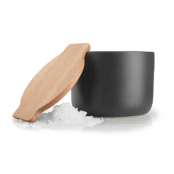 Nordic Kitchen saltkar med lock, Svart