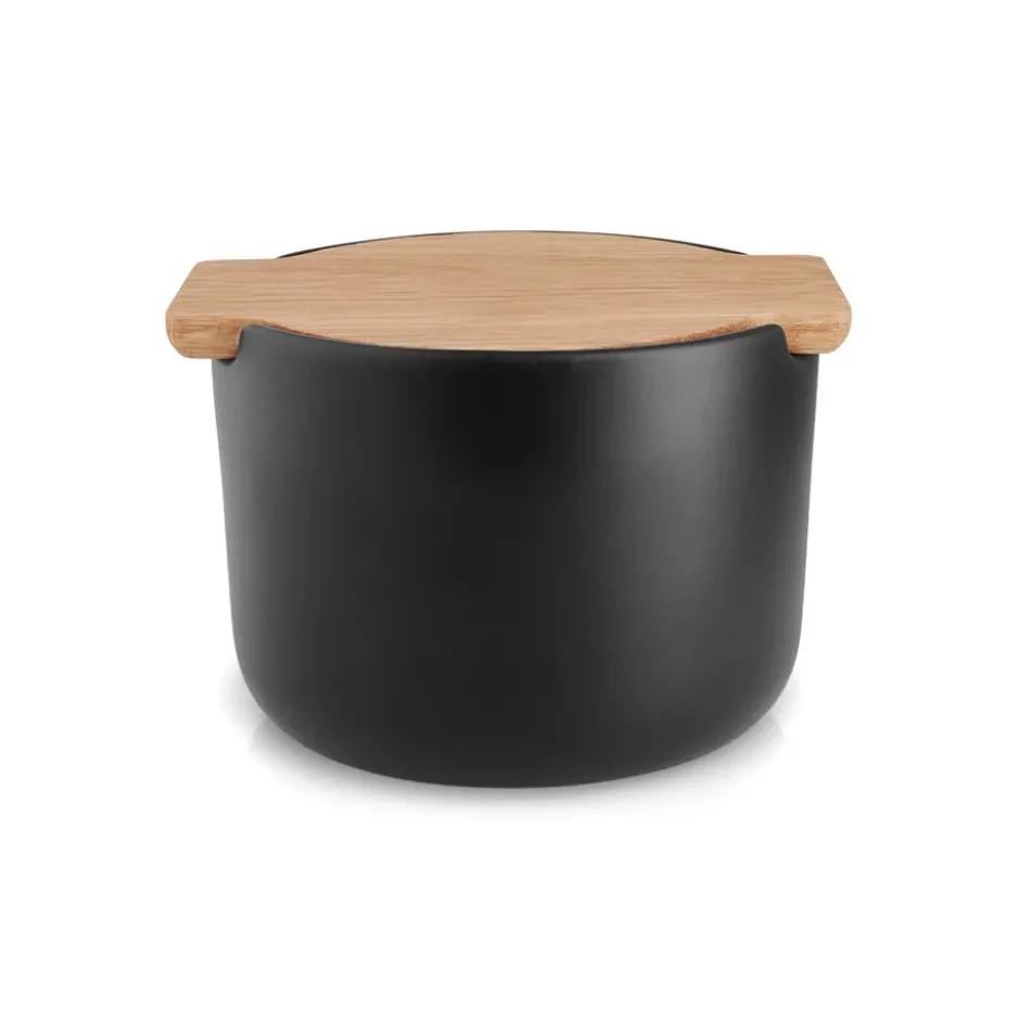 Nordic Kitchen saltkar med lock, Svart