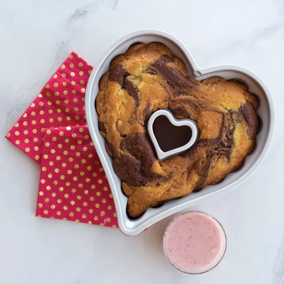 Nordic Ware elegant heart bundt bakform, 2,4 L
