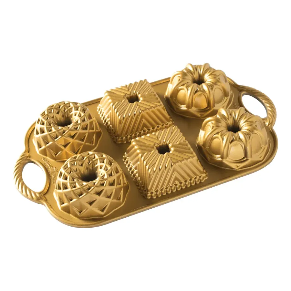 Nordic Ware geo bundtlette bakform, 0,8 L