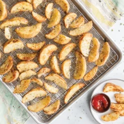 Nordic Ware naturals bakplåt med grillgaller, 32,7x45,4 cm