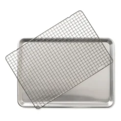 Nordic Ware naturals bakplåt med grillgaller, 32,7x45,4 cm