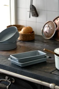 Nordwik bakform keramisk non-stick silver 32 cm, 31.5x20 cm