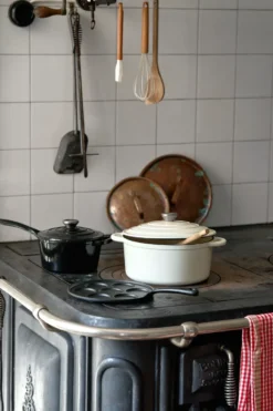 Nordwik gjutjärnsgryta rund 5 l, Creme