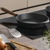 Nordwik grillpanna gjutjärn med trähandtag, 28 cm