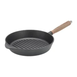 Nordwik grillpanna gjutjärn med trähandtag, 28 cm