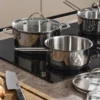 Nordwik gryta med glaslock 2,5 L, Rostfritt stål