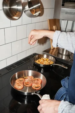 Nordwik stekpanneset 3-ply 2 delar - Rostfritt stål