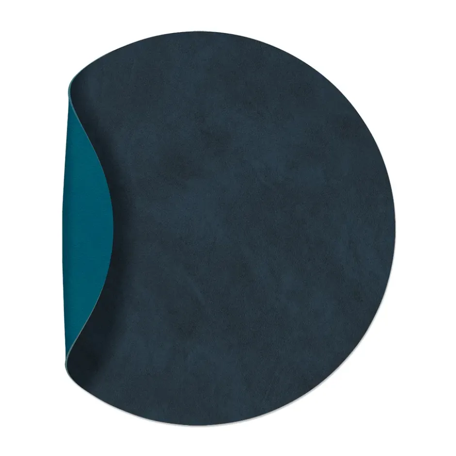 Nupo bordstablett circle vändbar M 1 st, Midnight blue-petrol