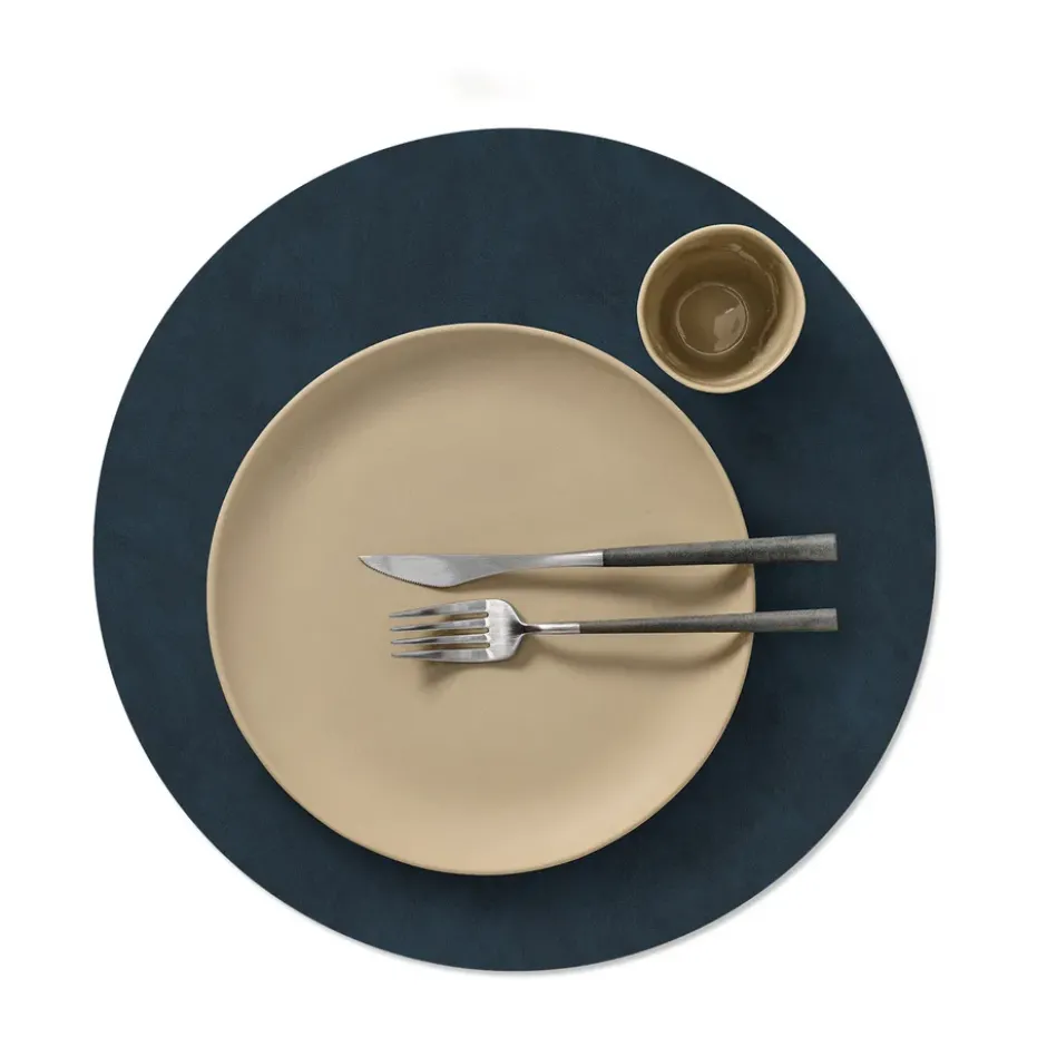 Nupo bordstablett circle vändbar XL 1 st, Midnight blue-petrol