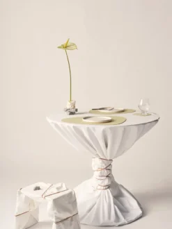 Nupo bordstablett curve L, Lemon sorbet