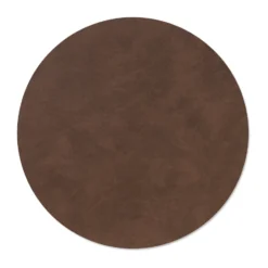 Nupo bordstablett, Dark brown, circle, L