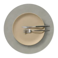 Nupo bordstablett, Light grey, circle, L