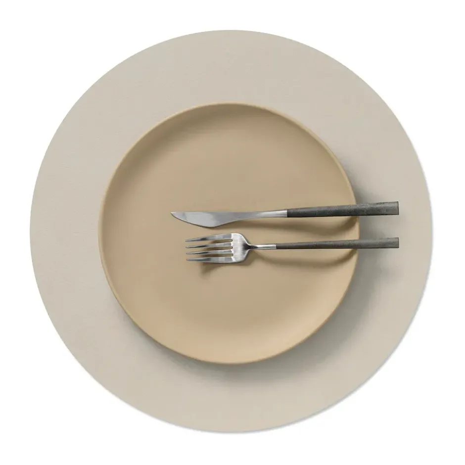Nupo bordstablett, Oyster white, circle, L