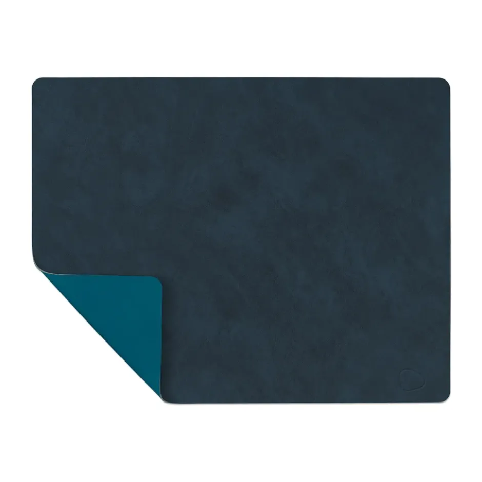 Nupo bordstablett vändbar square L 1 st, Midnight blue-petrol