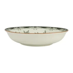 Ostindia Floris tallrik djup Ø22 cm, Grön