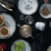 Ostindia Svart tallrik, Ø 21 cm
