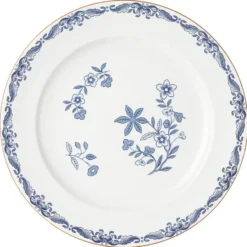 Ostindia tallrik flat, Blå, 27 cm