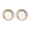 Ottolenghi Feast djup tallrik Ø22 cm 2-pack, White stripes-red