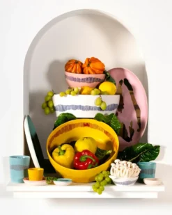 Ottolenghi Feast djup tallrik Ø22 cm 2-pack, Pink-pepper blue