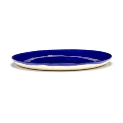Ottolenghi Feast tallrik L Ø26,5 cm 2-pack, Dark blue stripes-white