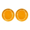 Ottolenghi Feast tallrik M Ø22,5 cm 2-pack, Yellow stripes-white