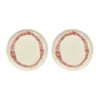 Ottolenghi Feast tallrik M Ø22,5 cm 2-pack, White stripes-red