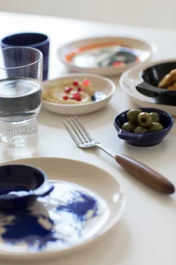 Ottolenghi Feast tallrik S Ø19 cm 2-pack, White-artichoke blue