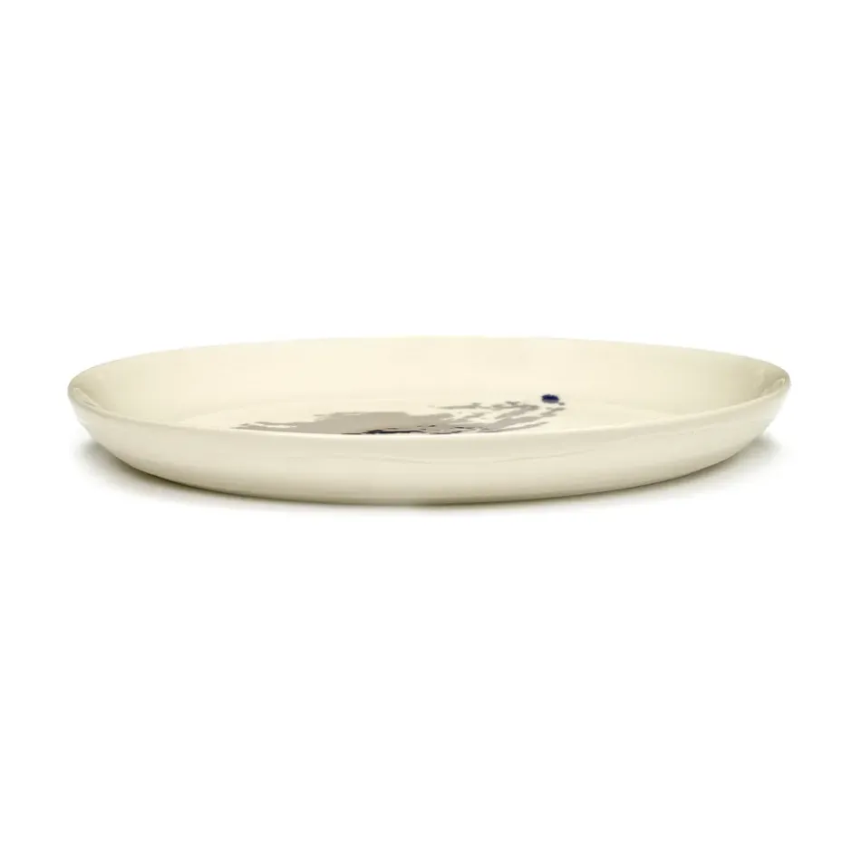 Ottolenghi Feast tallrik S Ø19 cm 2-pack, White-artichoke blue
