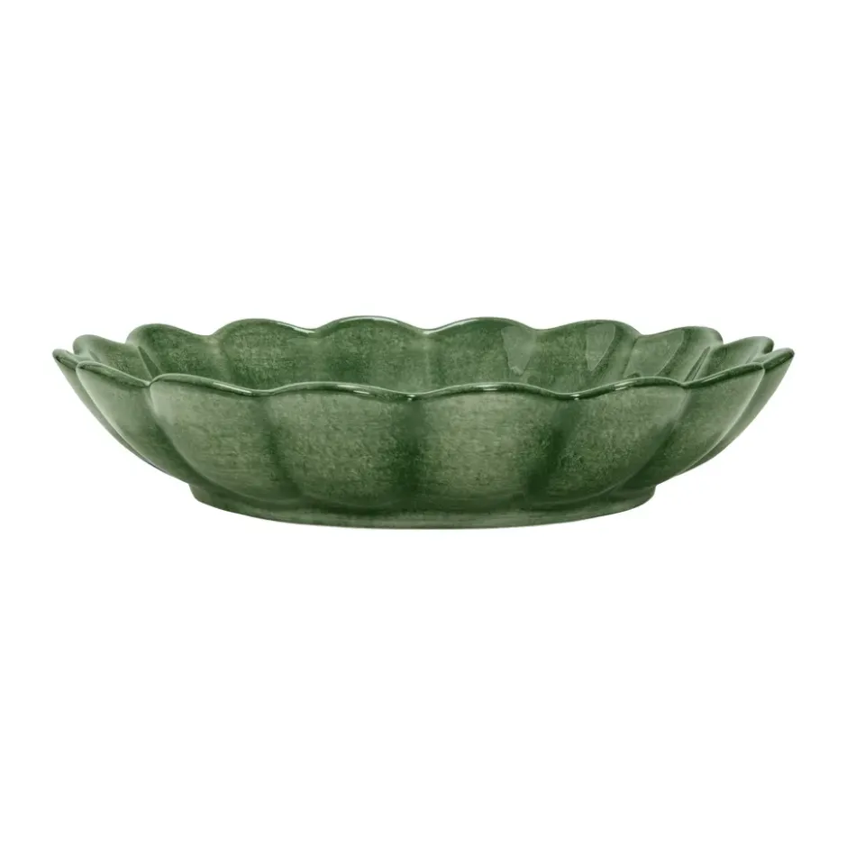 Oyster skål Ø24 cm, Forest green