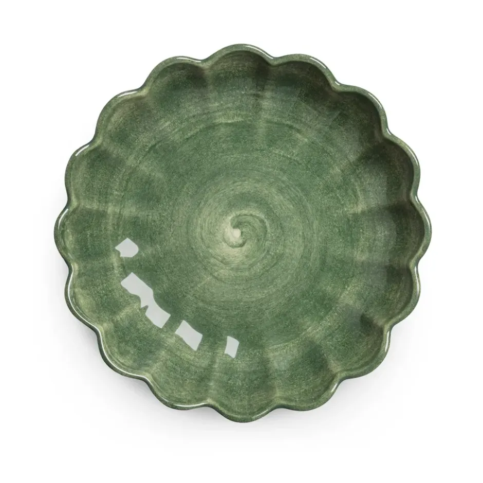 Oyster skål Ø24 cm, Forest green