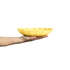 Oyster skål Ø24 cm, Gul