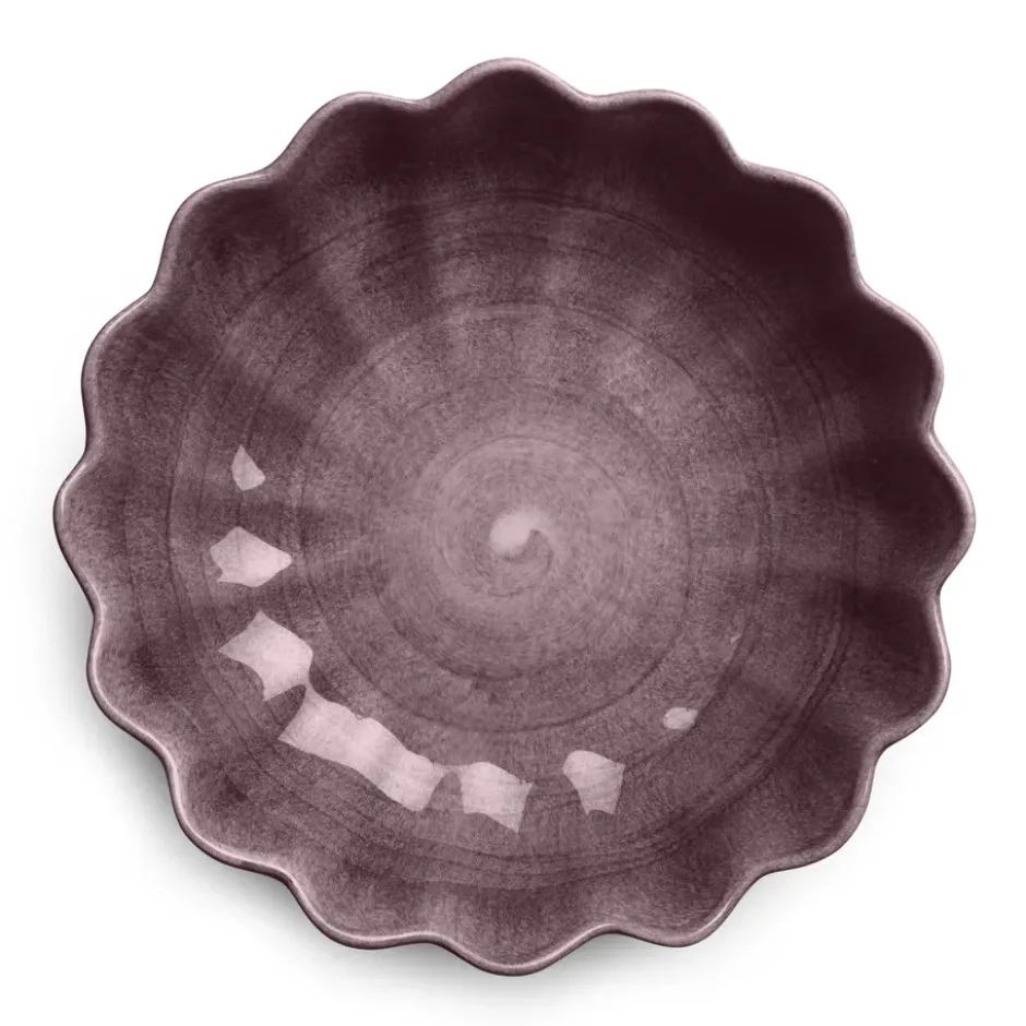 Oyster skål Ø24 cm, Plommon