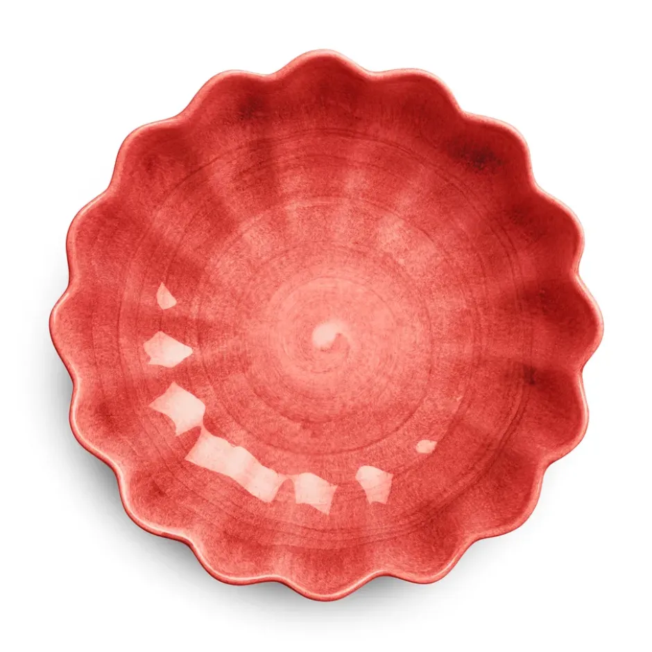 Oyster skål Ø24 cm, Röd
