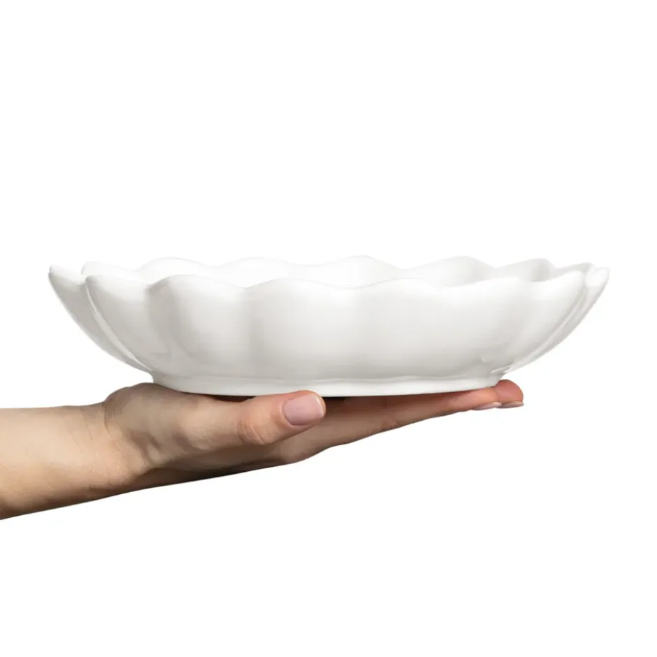 Oyster skål Ø24 cm, Vit