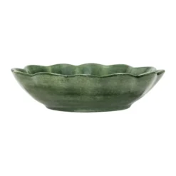 Oyster skål 16x18 cm, Forest green